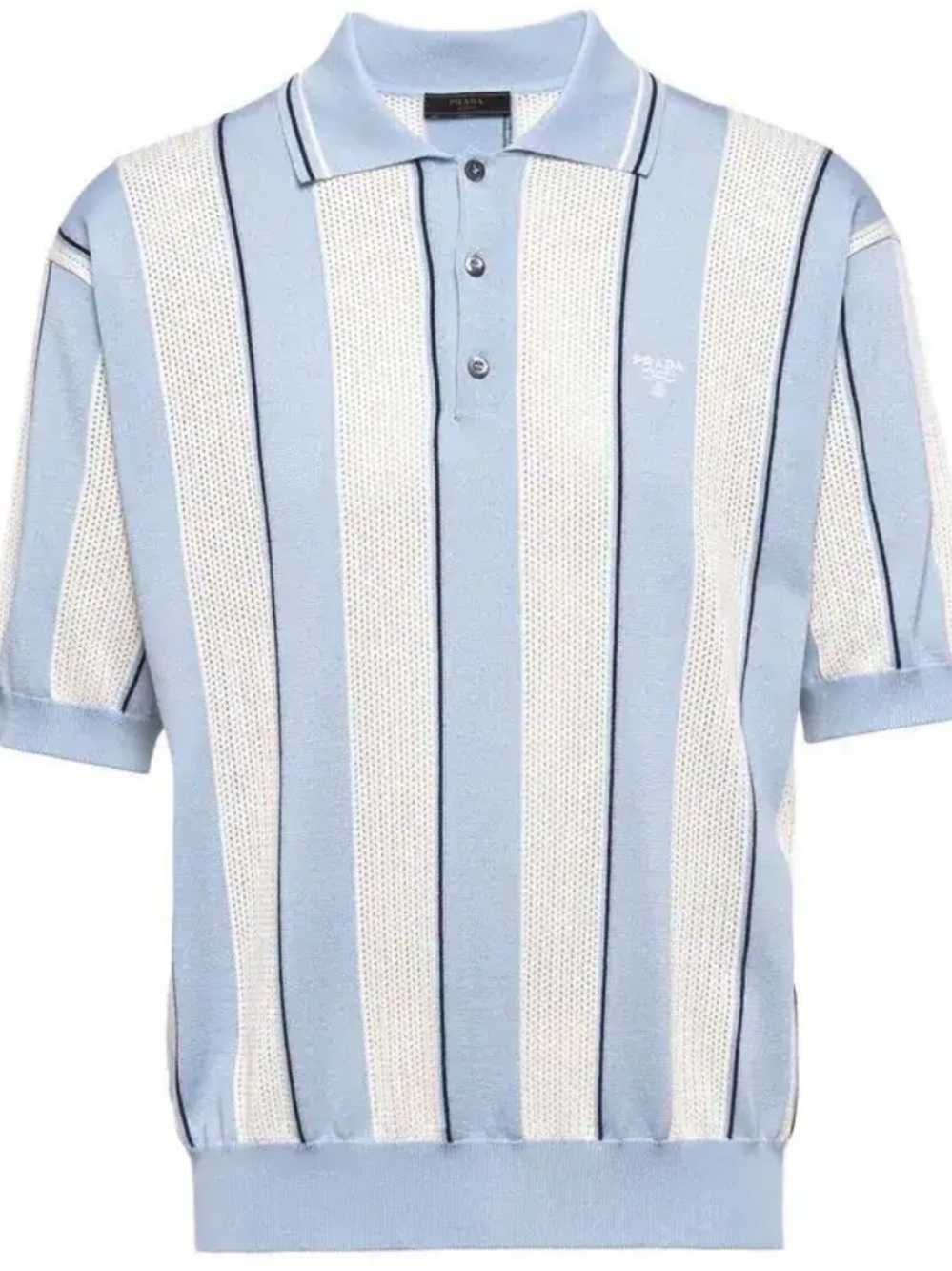 PRADA
Striped Knitted Polo Shirt